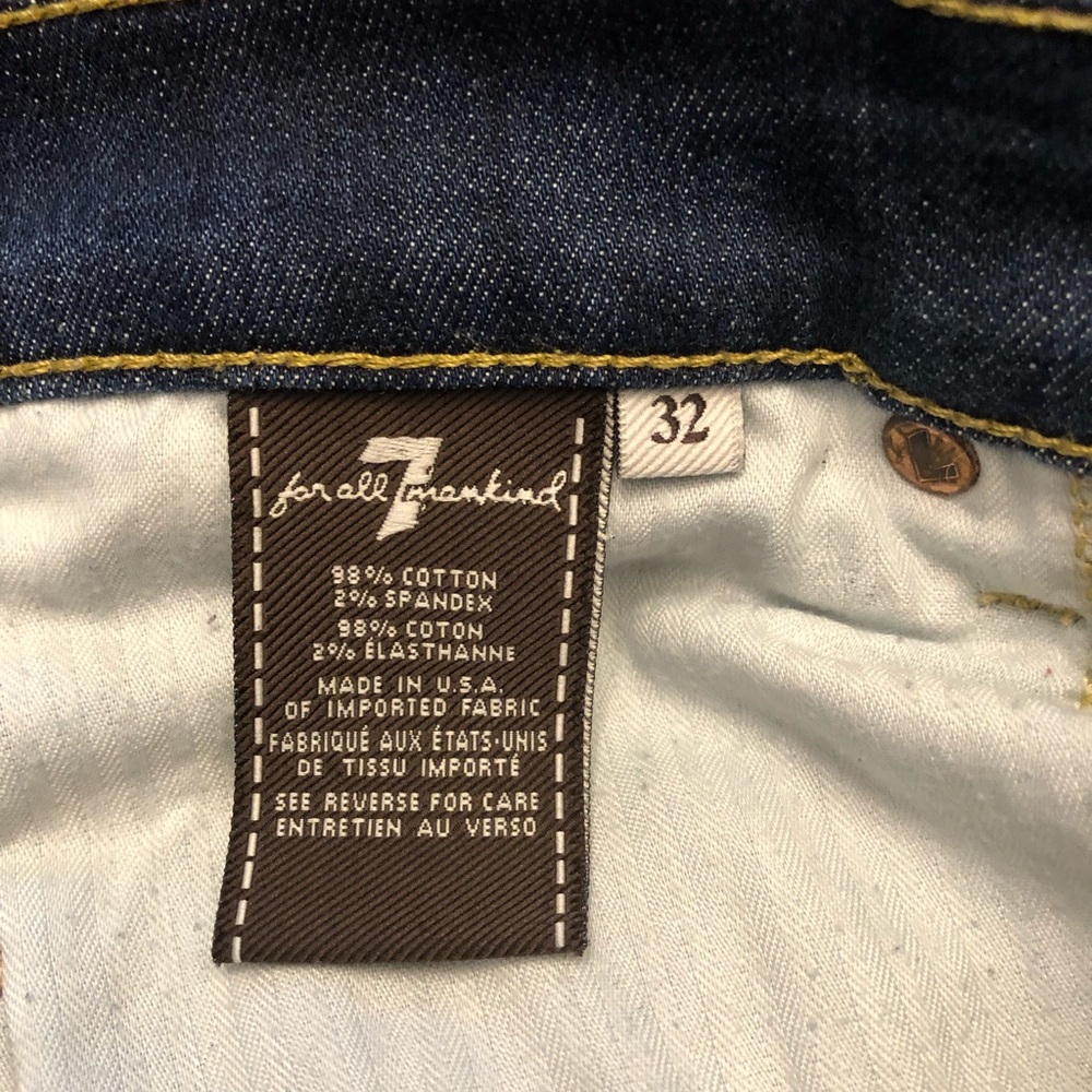 7 For All Mankind The Skinny Jeans Women’s size 32 - Picture 5 of 5